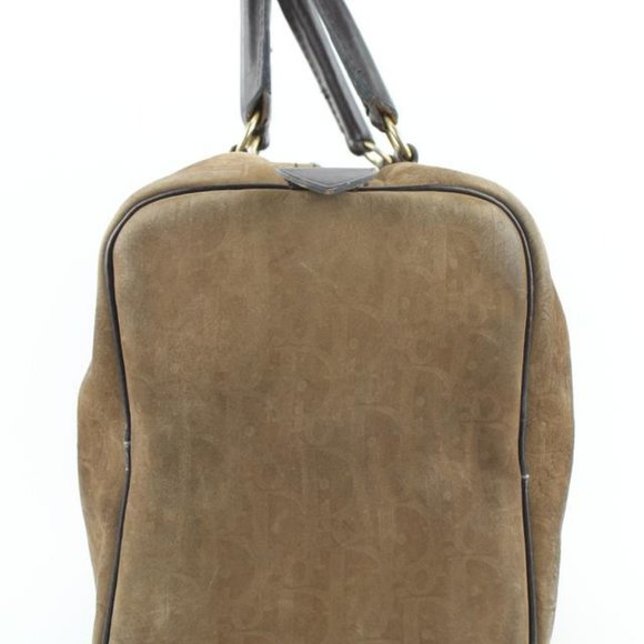 Dior Embossed Suede Monogram Trotter Boston Bag - Picture 10 of 12